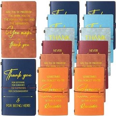 18 Pack Employee Appreciation Gifts Bulk Team Leather Journals Teacher