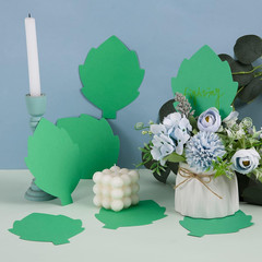 72Pcs Leaf Cutouts Paper, Green Leaves Die Cuts Leaves Shape Cut-Outs Fall Leaf
