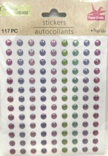 Gems Bling Metallic Pink Purple Green Pastel Crafter’s Square Mini Stickers