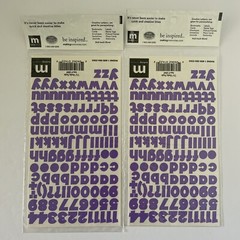 Making Memories Creative Letters Scrapbooking – 7/16″ Chunky Purple