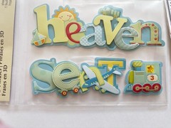 Baby Boy Scrapbooking Stickers Large Blue Mixed Lot Sealed Vintage New!