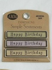 NEW Lot 5 All My Memories Simple Sentiments Metal Words Baby Family Birthday -D