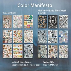 800+ Pcs Y2K Sticker Book – 30 Sheets Vintage Cut-Out Stickers for Junk Journals