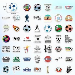 Kiouposy 100 PCS Cute Soccer Stickers, Water Bottle Stickers for Kids Teens, …