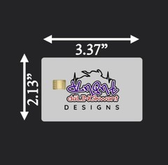 2 Premium Print Staccato Cleaning Mat Bank Card Vinyl Skin Small Chip