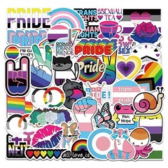 LOT of 500pc PRIDE MIX Stickers, LGTBQ Rainbow, Lesbian,Trans, Non binary