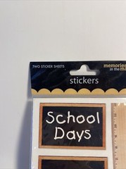 2004 Memories in the making SCHOOL DAYS sticker sheet 2 sheets back to school