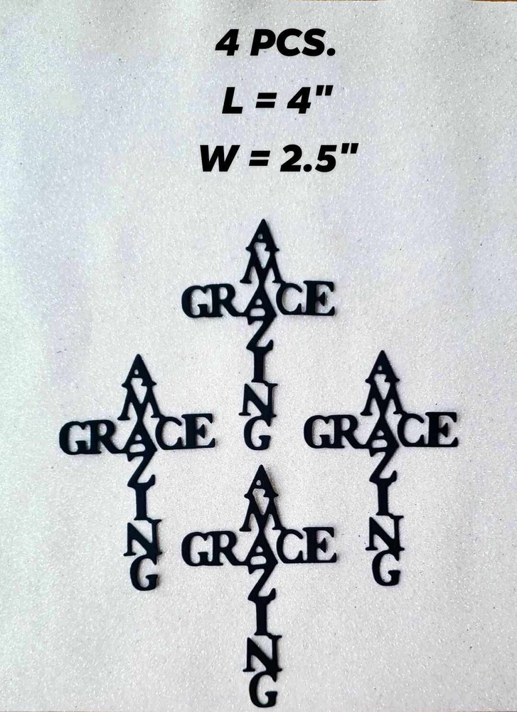 4 PCS. CROSS PAPER DIECUT FOR SCRAPBOOK AND CARD EMBELISHMENT