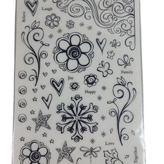 Close to My Heart Rub Ons Z1097 Nature’s Ambience 3 Sheets with Applicator NEW
