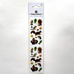 Paper House Squirrel Chipmunk Stickers Fall Scrapbooking Journals Planners