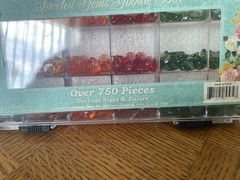 3 Birds Design Faceted Gems Goodie Box Over 750 Pcs Estate Collection