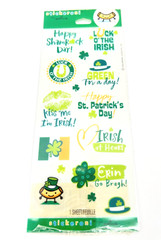 NEW Hallmark Stickeroni St Patrick’s Day Irish Phrases 12 Stickers ~ 1 Sheets