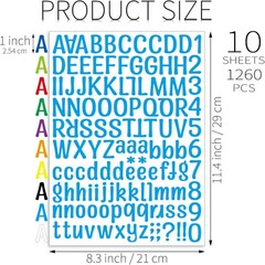Colorful 1 Inch Vinyl Alphabet Stickers – Perfect for Indoor & Outdoor Projects