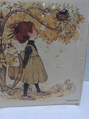 Vintage Holly Hobbie Print-Appliques for decoupage , Fall Birds Nest
