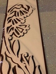 3D RECOLLECTIONS WHITE BROWN FELT FLORAL EMBELLISHMENTS 3 PCS RARE 3D #2