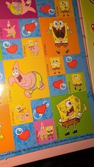 Vintage stickers SpongeBob, Fairly Odd Parents Rugrats Nickelodeon Lot 2 Sheets