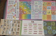 Huge 31 piece lot / bundle hubman & chubgirl planner sticker sheets all new