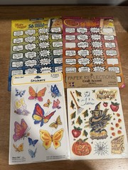 Vintage Sticker Lot 4 Packages Suzy’s Zoo, Halloween, Photo Humor Speech Bubbles
