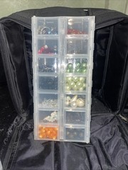 Craft Mates Embellishments Beads 8 Lockables Organizers Junk Journal Craft Lot