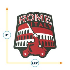 Rome Weatherproof Vinyl Travel Sticker – Gift or Souvenir