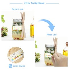 3 Rolls 1500 Pcs 1 inch X 2 inch Restaurant Quality Shelf Life Food Rotation …