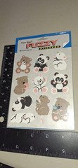 Vintage Stickers Fuzzy Bears 1 Sht 1 Pkg Paper Magic Rare