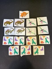 VTG Mrs Grossman’s 1993 Dinosaur Sticker Set 16 Sheets #2