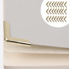 50Pcs Metal Book Corner Covers Vintage Iron Photo Frame Corner Protectors