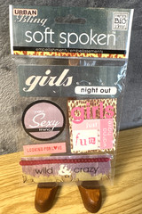 Soft Spoken Urban Bling Embellishment Lot of 3 MAMBI Scrapbooking