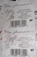 Vintage 1998 Love You Mrs. Grossman’s Stickers Scrapbooking Shiny Red Gold