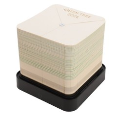 3D Memo Pad Tree House 2026 Desk Calendar Paper Sculpture Notepad Notes (Green)