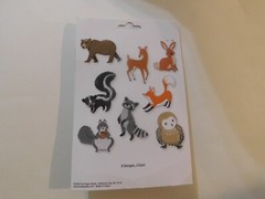 The paper studio stick a bilities Woodland Animals Die cut stickers 8 designs