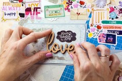 95 Pcs Vintage Love Die Cuts & Stickers – Heart-Themed Scrapbooking Supplies