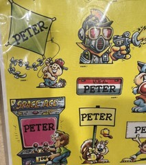 Vtg 1983 PETER Celebrity Stickers Sealed Mark I Name Stickers