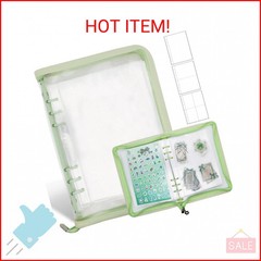 Ruatu Sticker Storage Organizer Binder A5 Sticker Book Collecting Album Reusable