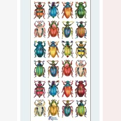 Violette Stickers – Beetles – 1 Colorful Bugs & Insects Sticker Sheet – Crafts