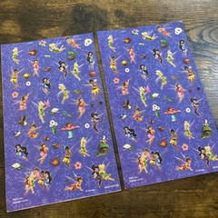 2 Sheets New Disney Fairies Tinkerbell Stickers