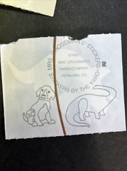 VTG Mrs Grossman’s 1993 Dinosaur Sticker Set 16 Sheets #2