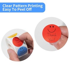 500 Pcs 1.5 Inch Adhesive Thank You Stickers for Small Business