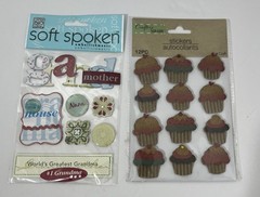 Miscellaneous Stickers Dogs Pirates Cupcakes Grandmother Paper Crafts