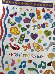 1 Mrs Grossmans Large Sheet Stickers Birthday Pets Travel July 4 Love Friends