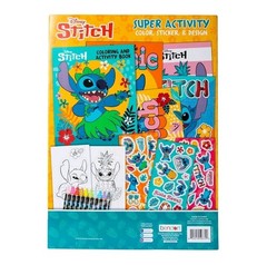 Disney Stitch Super Activity Color Sticker & Design Kit NEW SEALED