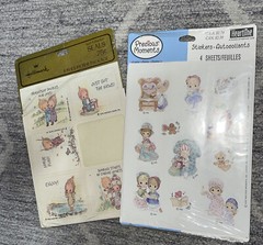 Heartline Hallmark Vtg Precious Moments Stickers Lot