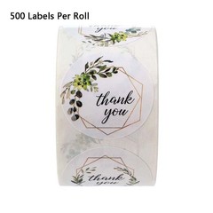 Thank You Stickers 500pcs/roll Small Business Bakery Candy Dessert