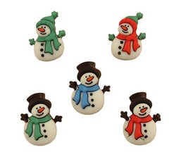 Buttons Galore 50+ Assorted SNOWMEN Theme Buttons for Sewing & Crafts
