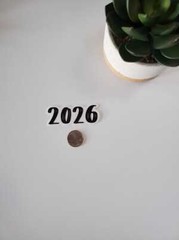 2024 or 2025 Year Clear Vinyl Sticker
