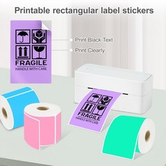 YOULAISHI 3 x 5 Inch Rectangle Color Coding Label Stickers, 1200pcs Assorted …