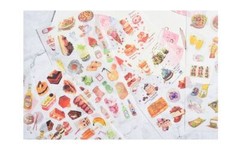 Cartoon Flowers Leaves Sticker Diary Scrapbook Stationery Stickers Supplies 3pcs