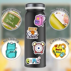 200pcs Back to School Stickers – Kids Stickers for School Scrapbook, Water Bo…