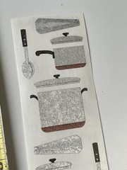 5 Mrs Grossmans Pots Pans Stickers Silver Metal Metallic Kitchen Cooking Stove